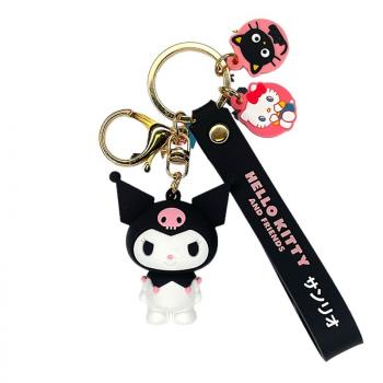 Hello Kitty Schlüsselanhänger "Kuromi", schwarz