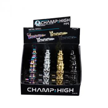 Champ High Pipe Metal Skull, 8 cm