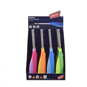 Stabfeuerzeug BBQ, 26 cm, Bicolor Squeeze, 4-fach sortiert