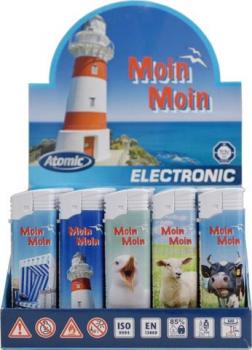 Feuerzeuge "Moin Moin", elektronisch, nachfüllbar