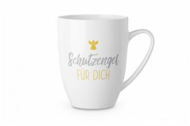 Lavida Kaffeebecher, Kaffeetasse, 250 ml "Schutzengel für dich - weiß"
