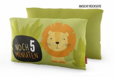 LaVida Kissen "Noch 5 Minuten" - Löwe