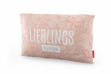 LaVida Kissen "Lieblingskissen - Blüten", Kuschelkissen, Dekokissen