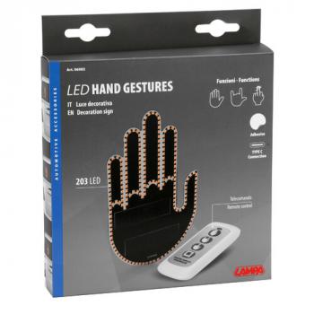 Lampa Handgesten LED, Dekoration - 203 LEDs, mit Fernbedienung