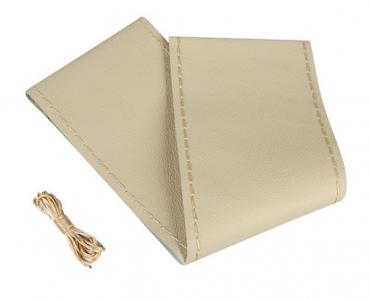 Premium , Lenkradbezug aus Leder - L - Ø 37/39 cm - Beige