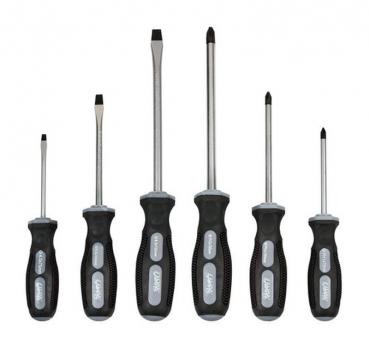 Preview: Lampa Schraubendreher-Set, 6-teilig, Schlitz-/Kreuz-Schraubendreher