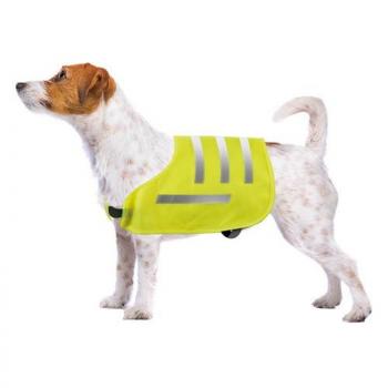 Hunde-Warnweste, Sicherheitsweste, gelb, reflektierend, Gr. L
