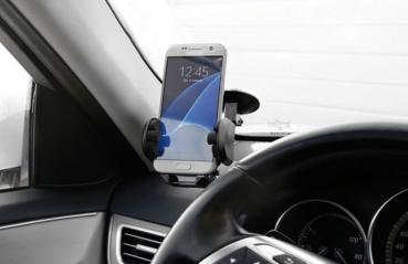 Preview: Lampa Handy-Halterung 2in1 mit Schwanenhals, Universal-Multihalterung