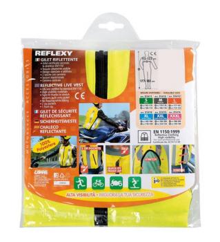 Preview: Sicherheitsweste, Warnweste, reflektierend, gelb, Gr. XL