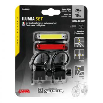 Lampa LED-Set, Beleuchtung vorne und hinten am Fahrrad