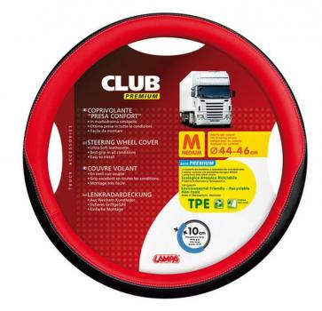 Lampa Lenkradabdeckung, Lenkradbezug, Komfort Club, Ø 44/46 cm, Rot