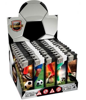 Tobaliq Feuerzeug "Soccer, Fußball", versch. Motive