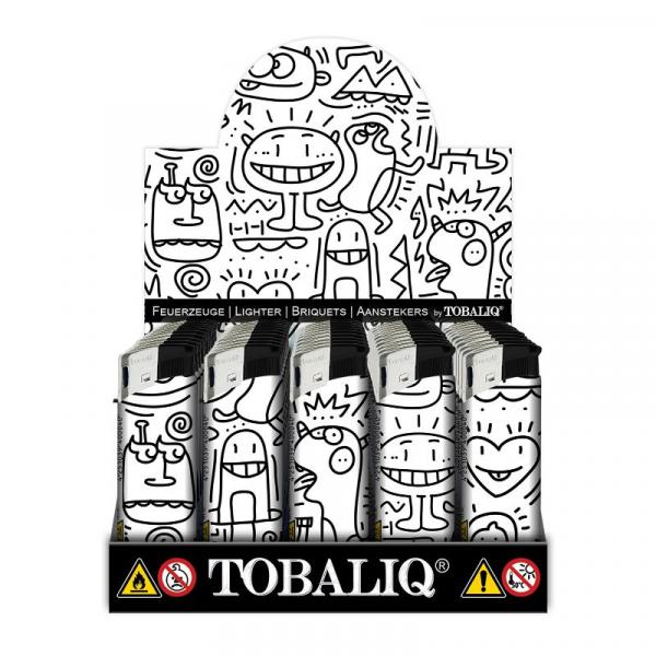 TobaliQ Feuerzeuge, Motiv "Doodle Monster"