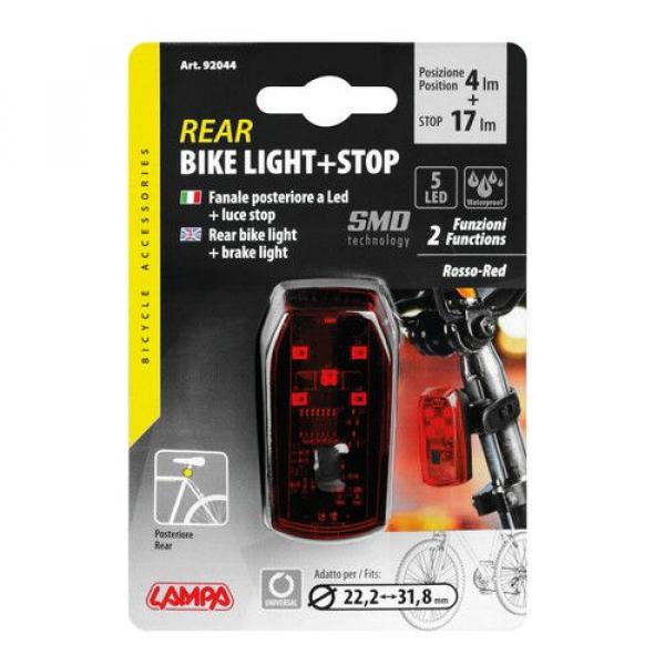 Lampa Fahrrad Rücklicht mit Bremslicht, 5 LEDs