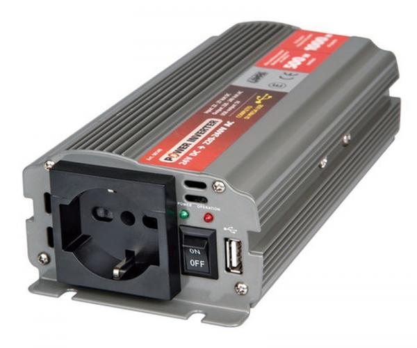 Spannungswandler 600 W, 24V DC auf 220V AC