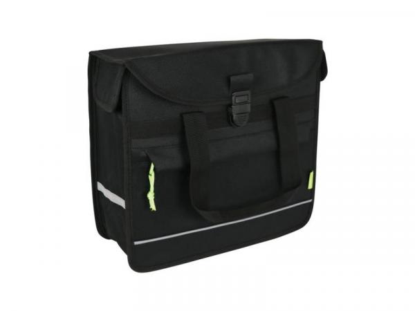 Dresco Einzel Fahrradtasche Basic Shopper 15 Liter - schwarz -, Fahrrad